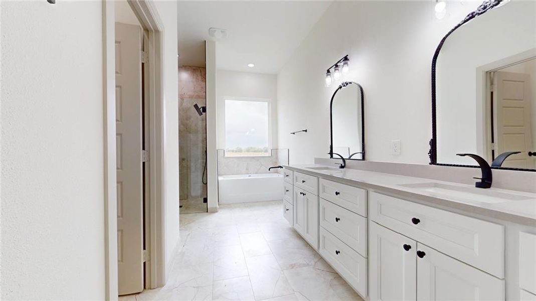 Furnished interior view inside a new home in , Point (Image 11).