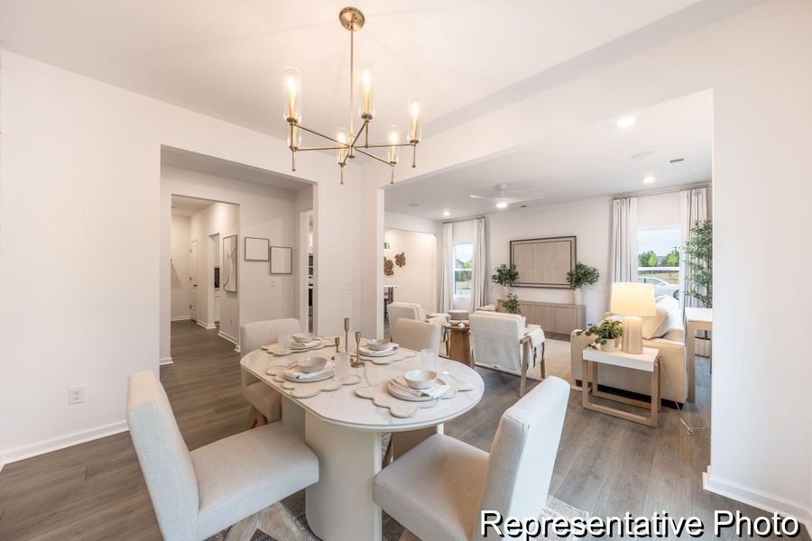 Furnished interior view inside a new home in Covington Ridge Townhomes, Thomasville (Image 7).
