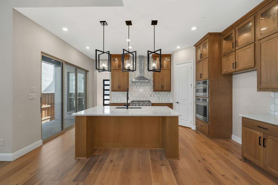 Furnished interior view inside a new home in Fields Villas - Darling Homes, Frisco (Image 10).