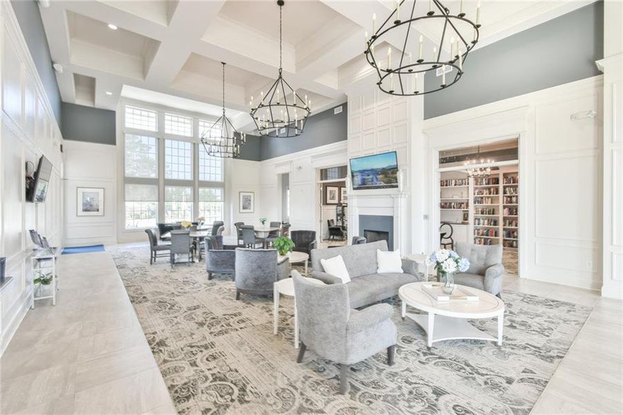 Furnished interior view inside a new home in , Hoschton (Image 16).