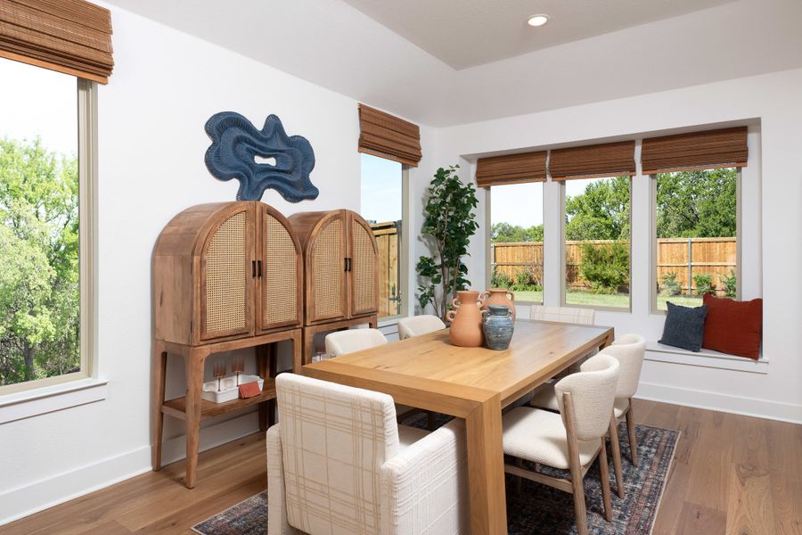 Representative furnished interior of a home built from the Mila by Tri Pointe Homes in The Meadows, Denton (Image 9).