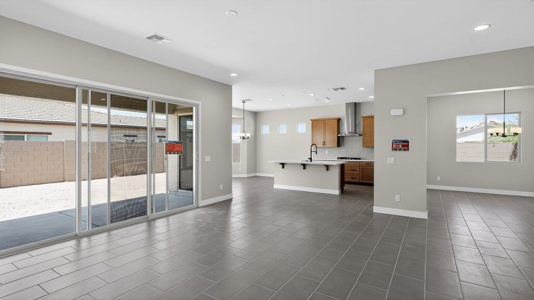 Spacious, unfurnished interior of a new home in Estrella, Goodyear (Image 7). Spacious, unfurnished interior of a new home in Estrella, Goodyear (Image 7).