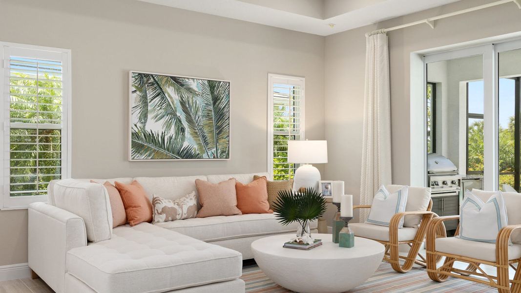 Furnished interior view inside a new home in Palmera, Venice (Image 8). Furnished interior view inside a new home in Palmera, Venice (Image 8).