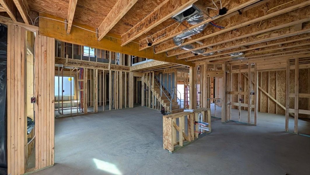 In-progress construction of a new home in Sienna 45', 50', Missouri City, TX (Image 5).