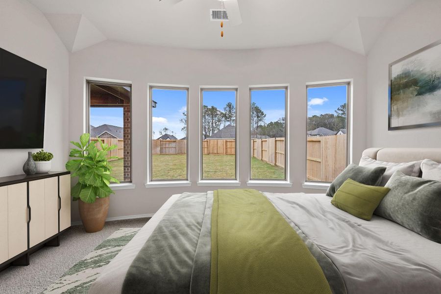 Furnished interior view inside a new home in The Highlands, Porter (Image 12).