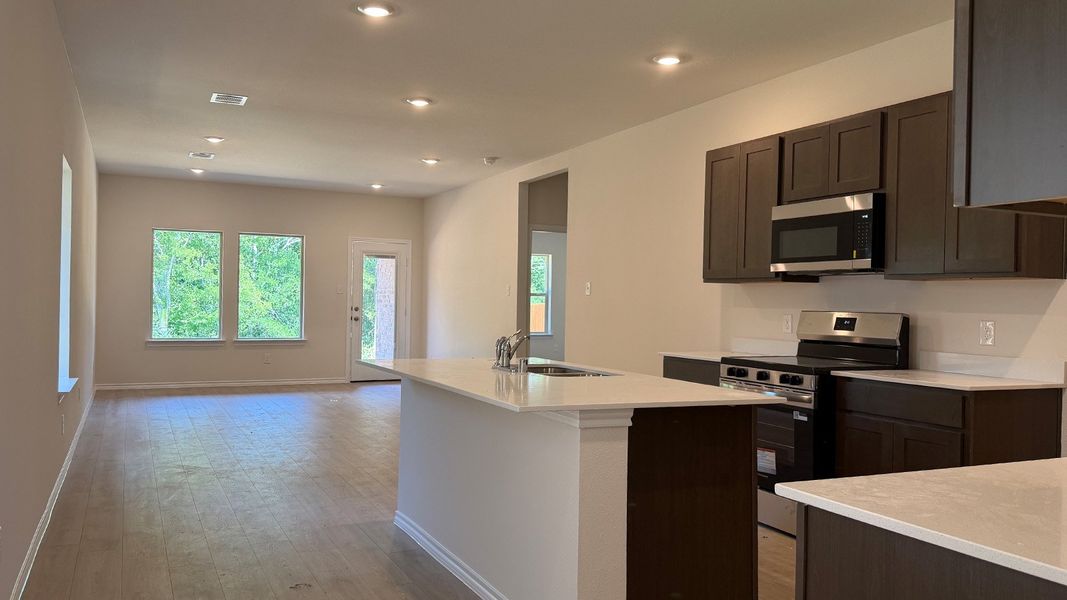 Furnished interior view inside a new home in Wildcat Ranch, Crandall (Image 3).