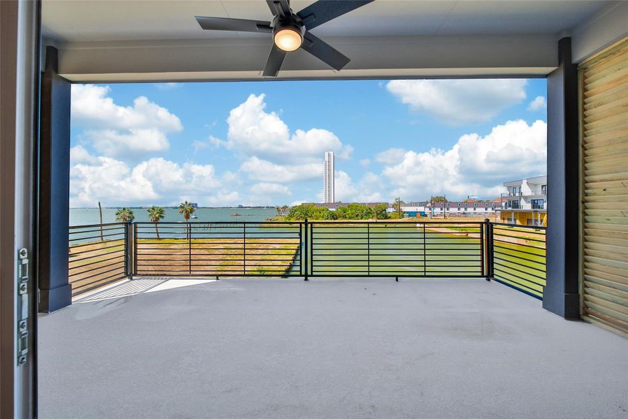 Exterior details and patio area of a home in Lago Pointe, Seabrook (Image 3). Exterior details and patio area of a home in Lago Pointe, Seabrook (Image 3).