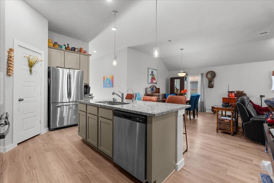 Furnished interior view inside a new home in Mustang Crossing, Alvin (Image 38).