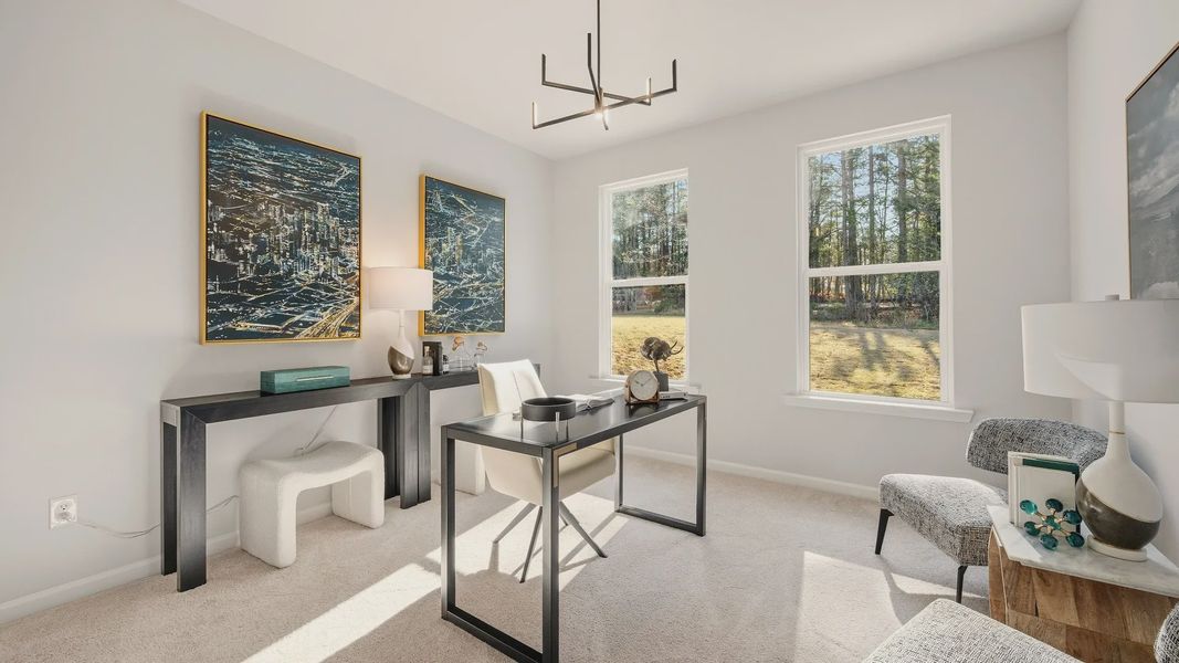 Furnished interior view inside a new home in Everson Pointe, Snellville (Image 18).