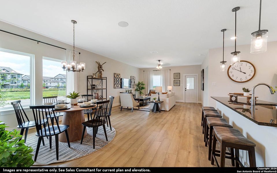 Furnished interior view inside a new home in Morgan Meadows, San Antonio (Image 7).