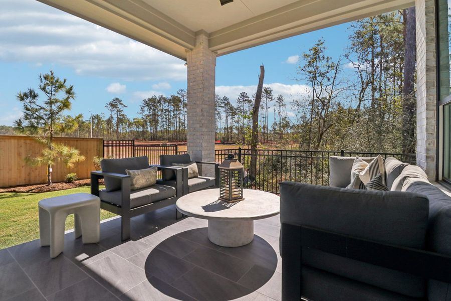 Exterior details and patio area of a home in Audubon, Magnolia (Image 22). Exterior details and patio area of a home in Audubon, Magnolia (Image 22).
