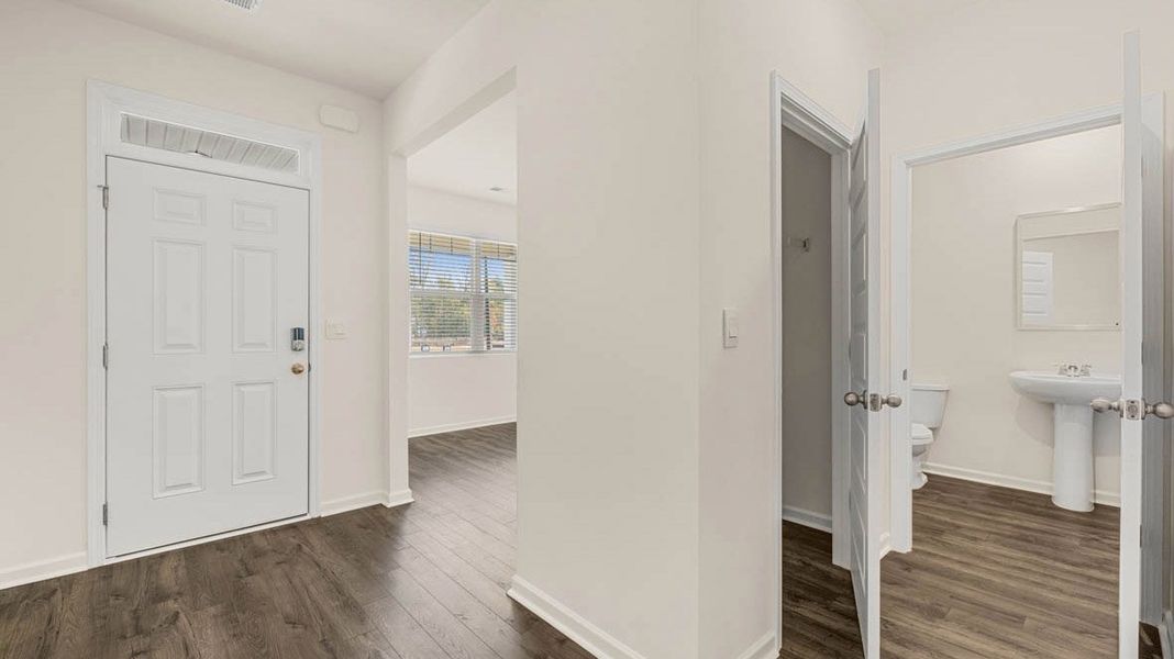 Representative unfurnished interior of a home built from the Dennis by D.R. Horton in Glenmaye, Hampton (Image 39).