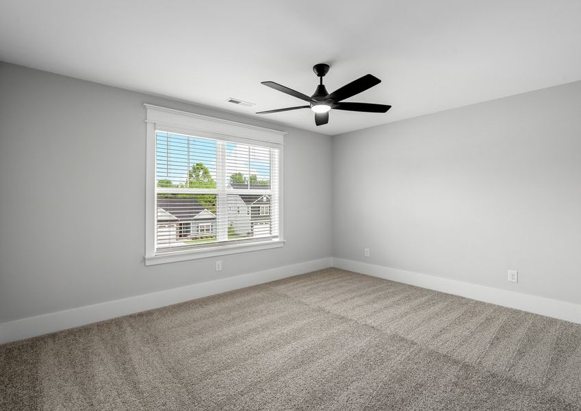 Large secondary bedrooms.