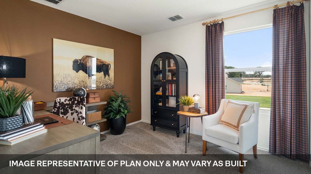 Furnished interior view inside a new home in Valverde, Bastrop (Image 16).