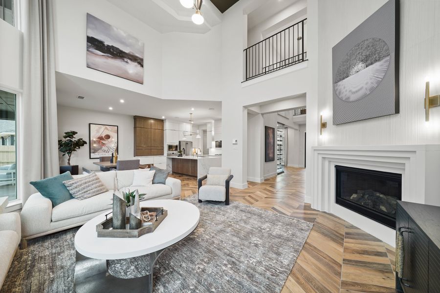 Furnished interior view inside a new home in Elyson 45' & 70', Katy (Image 12). Furnished interior view inside a new home in Elyson 45' & 70', Katy (Image 12).