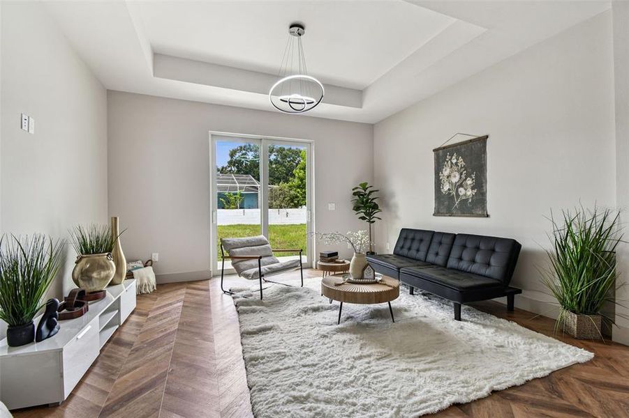 Furnished interior view inside a new home in , Tampa (Image 46).