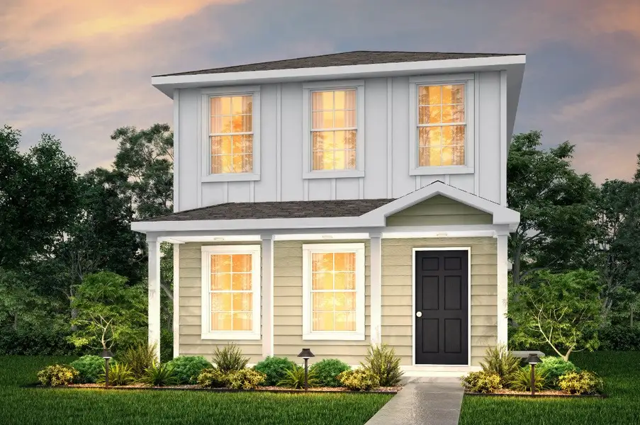 Front exterior of a new home in Dogan, Tyler, TX, highlighting curb appeal (Image 1). Front exterior of a new home in Dogan, Tyler, TX, highlighting curb appeal (Image 1).