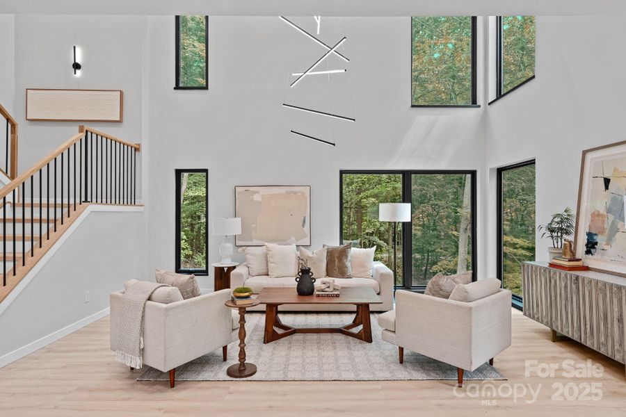 Furnished interior view inside a new home in , Charlotte (Image 28).