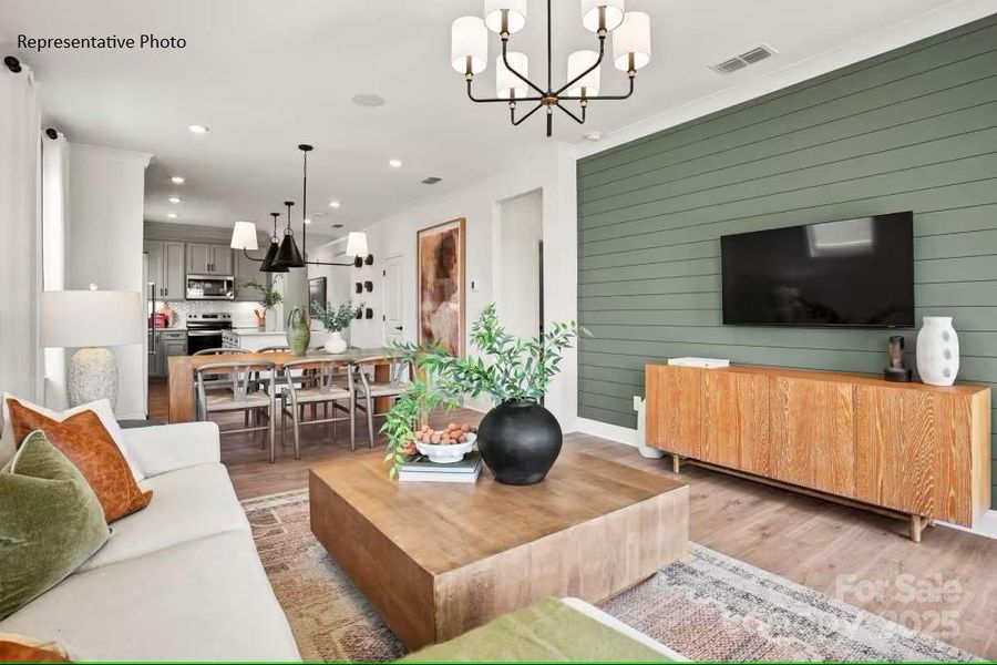 Furnished interior view inside a new home in Carolina Riverside, Belmont (Image 6).