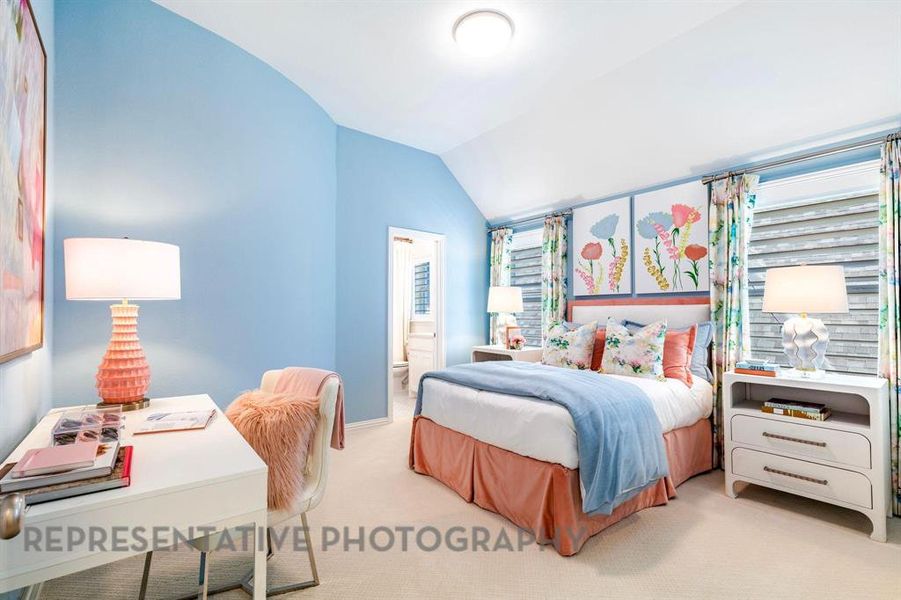 Furnished interior view inside a new home in Star Trail, Prosper (Image 18).