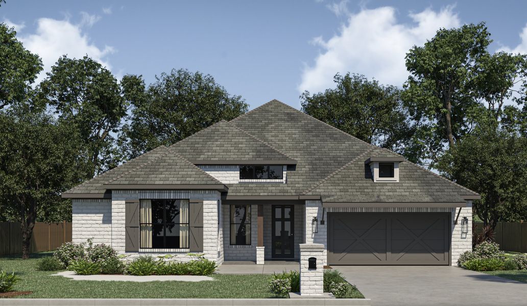 Representative exterior photo of a completed home built from the Colorado Cove by Trinity Classic Homes in Zion Trails, Poolville, TX (Image 1).