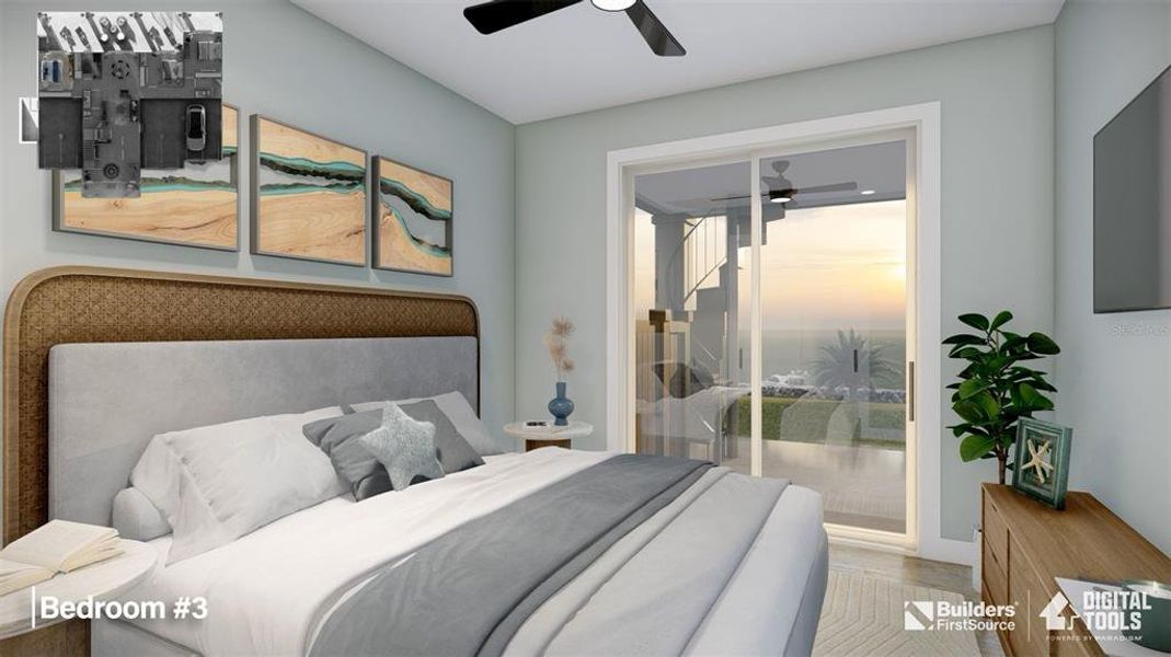 1st floor guest room rendering