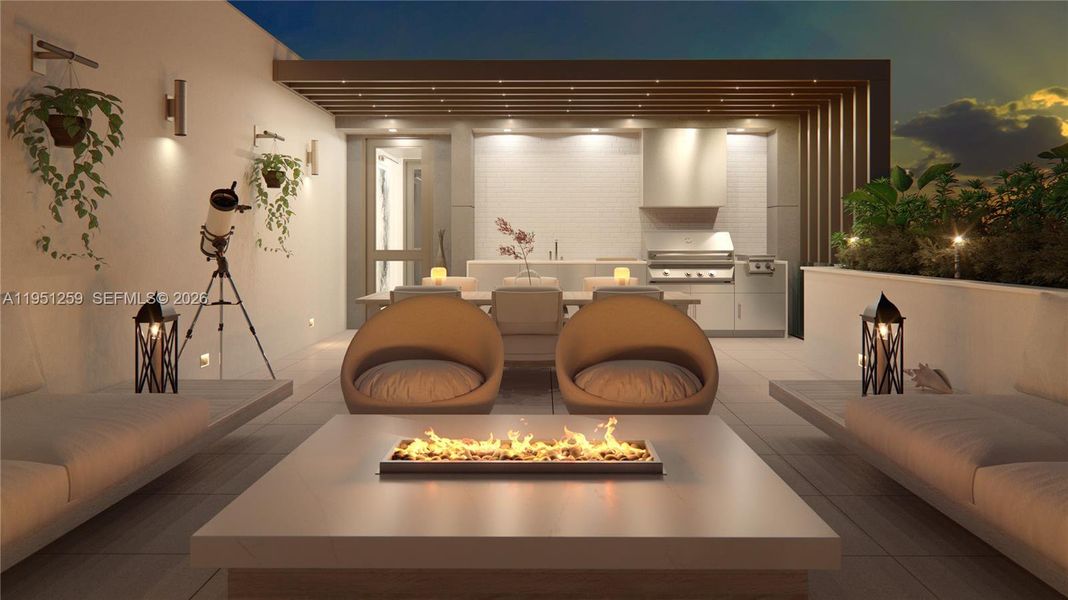 Furnished interior view inside a new home in , South Miami (Image 6).