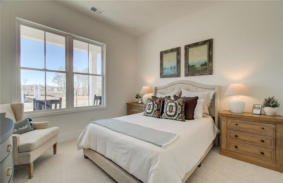 Furnished interior view inside a new home in Courtyards at Traditions, Cumming (Image 41).