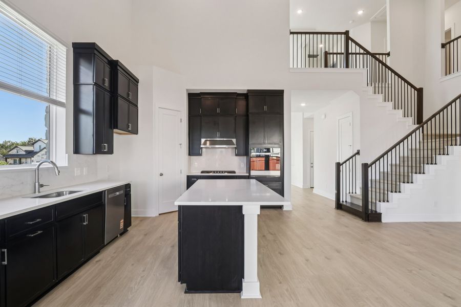 Furnished interior view inside a new home in Sauls Ranch, Round Rock (Image 7). Furnished interior view inside a new home in Sauls Ranch, Round Rock (Image 7).