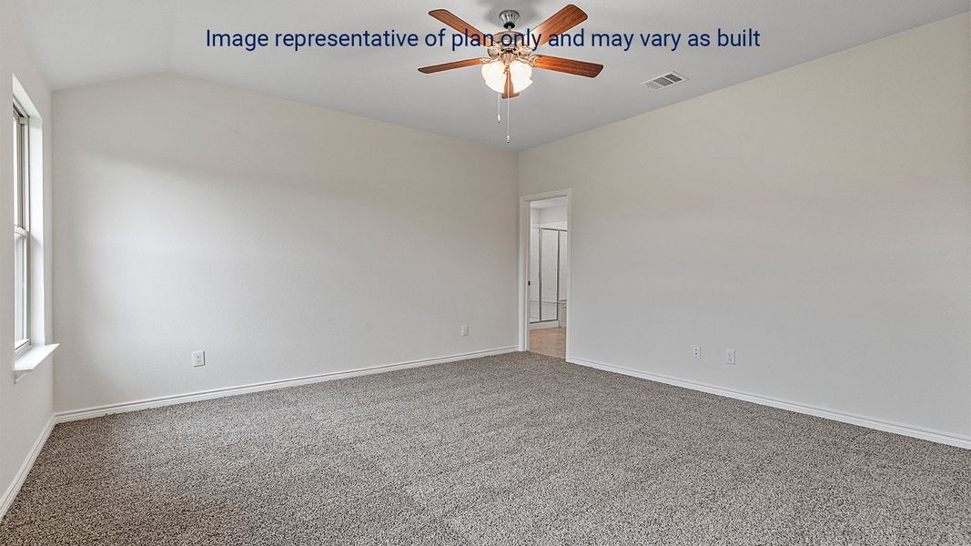 Representative unfurnished interior of a home built from the Holden by D.R. Horton in King's Landing, Corpus Christi (Image 36). Representative unfurnished interior of a home built from the Holden by D.R. Horton in King's Landing, Corpus Christi (Image 36).