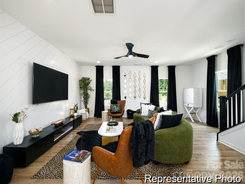 Furnished interior view inside a new home in , Charlotte (Image 12).