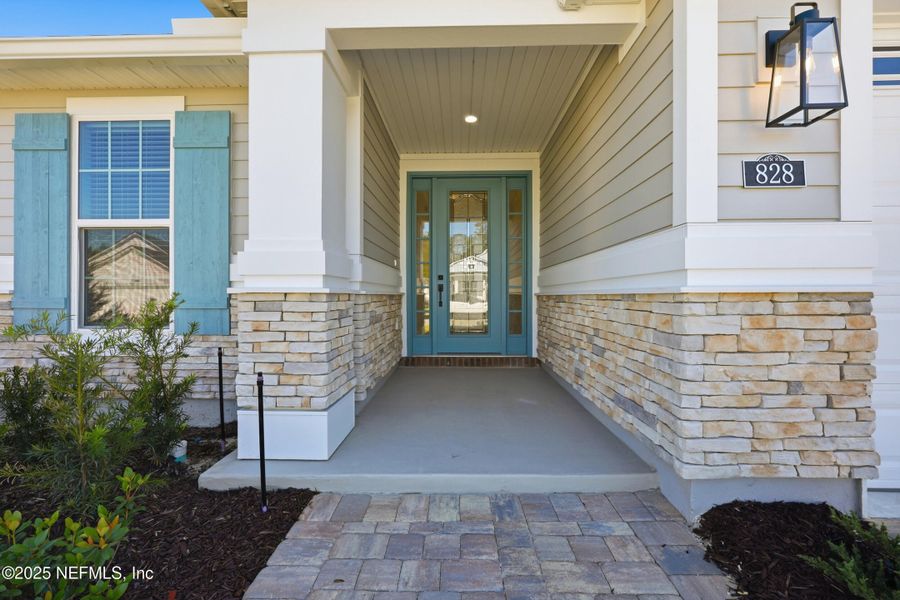 Exterior details and patio area of a home in Silver Landing At Silverleaf, St. Augustine (Image 24). Exterior details and patio area of a home in Silver Landing At Silverleaf, St. Augustine (Image 24).