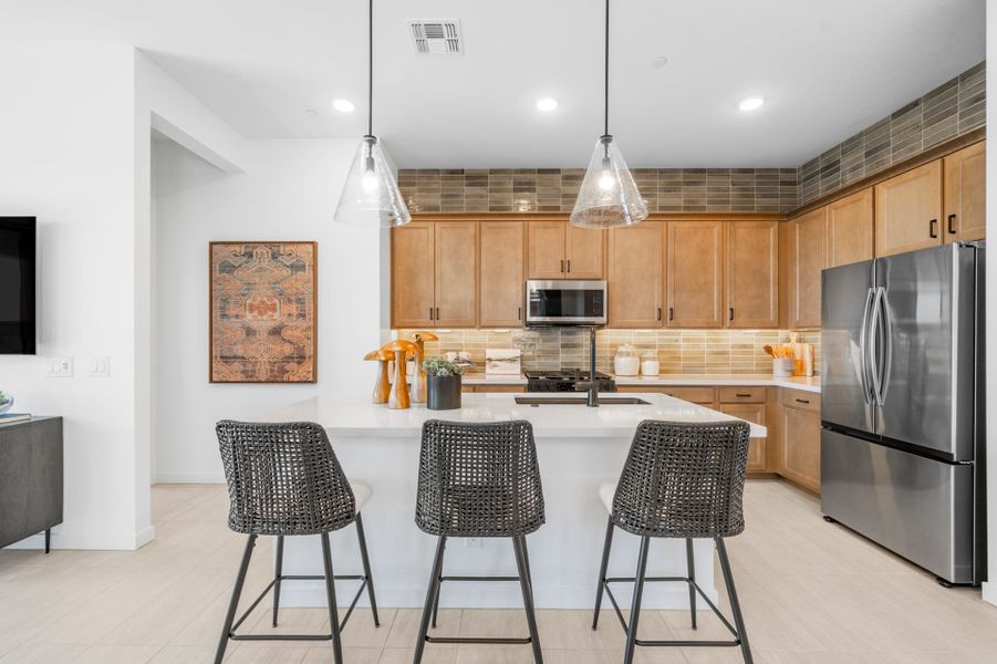 Kitchen | Brisa Model Home | Mira Vista at Victory in Buckeye, AZ by Landsea Homes