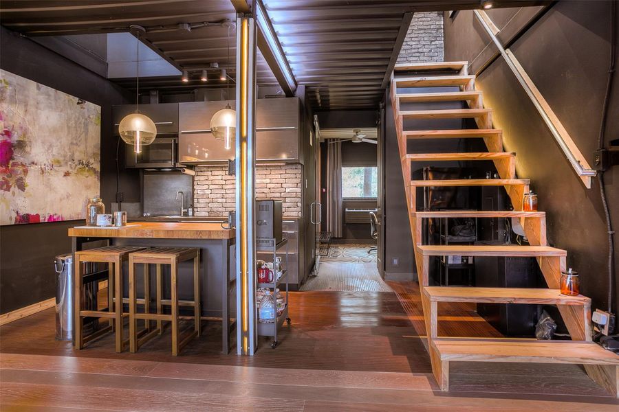 Make your way upstairs to 2nd bedroom/bathroom and access to large deck.