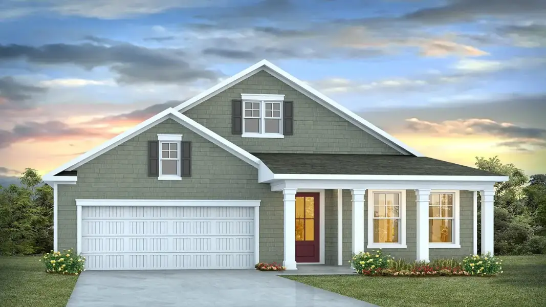 Representative exterior photo of a completed home built from the Darby by D.R. Horton in Maple Grove, Conway, SC (Image 14).