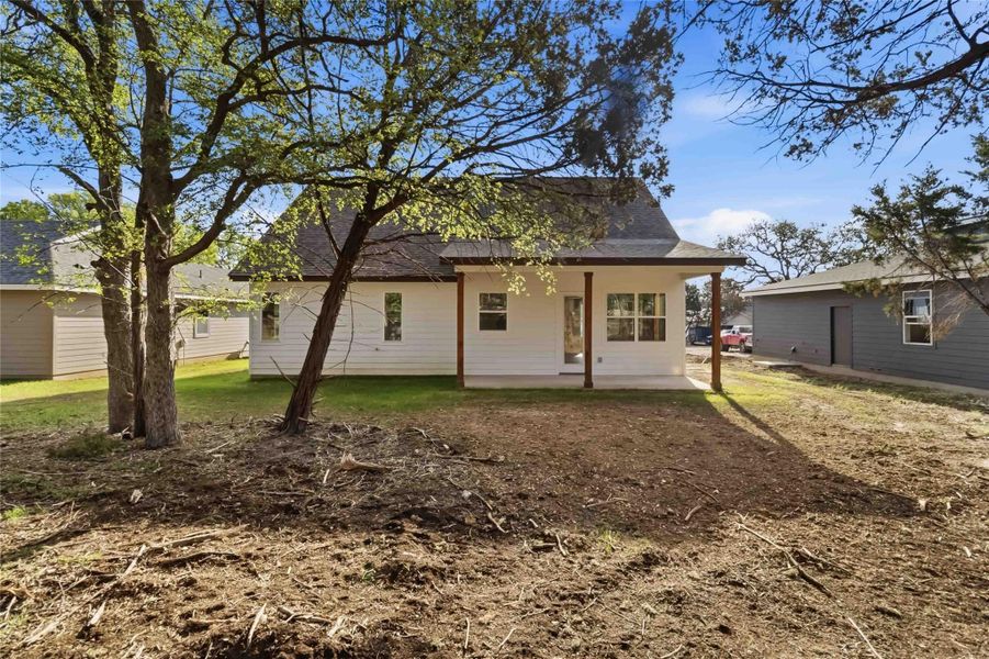 Exterior details and patio area of a home in , Wimberley (Image 26).