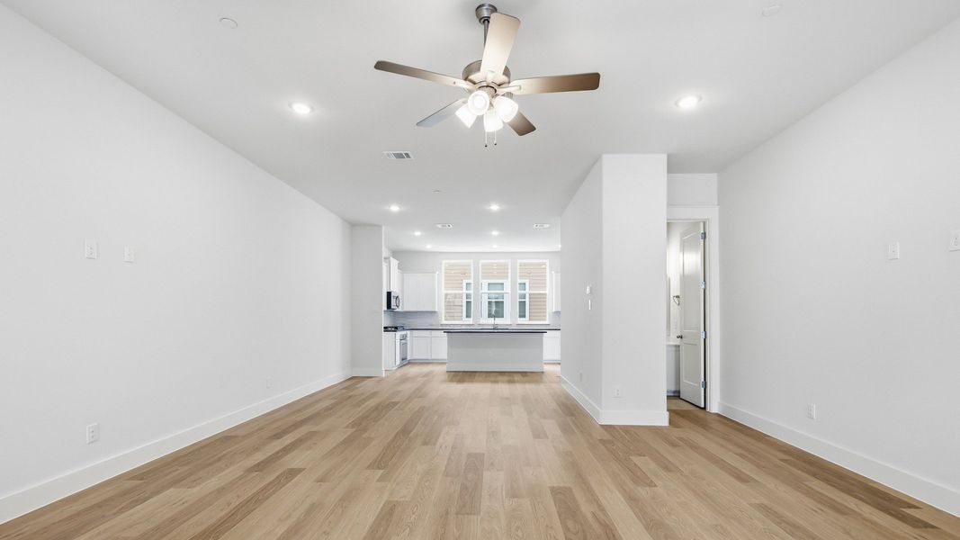 Furnished interior view inside a new home in Collin Creek, Plano (Image 23).