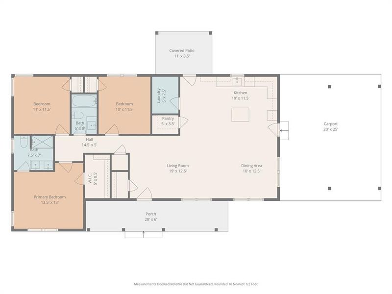 2D floor plan layout of this home in , Graham, TX (Image 3).