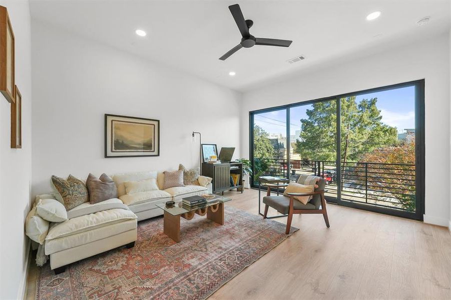 Living Room w/Balcony