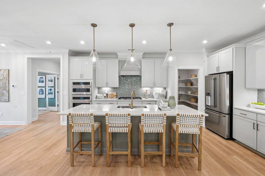 Representative furnished interior of a home built from the Oak Haven by Tri Pointe Homes in Altis At Serenity, Fuquay Varina (Image 9).