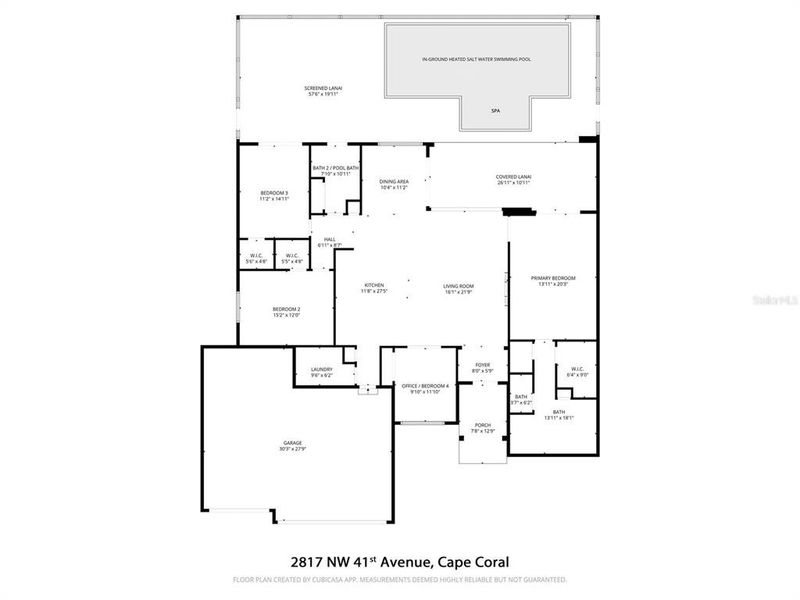 2D floor plan layout of this home in , Cape Coral, FL (Image 5). 2D floor plan layout of this home in , Cape Coral, FL (Image 5).