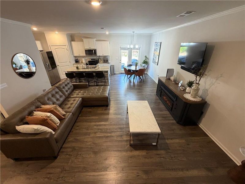 Furnished interior view inside a new home in , Buford (Image 12).