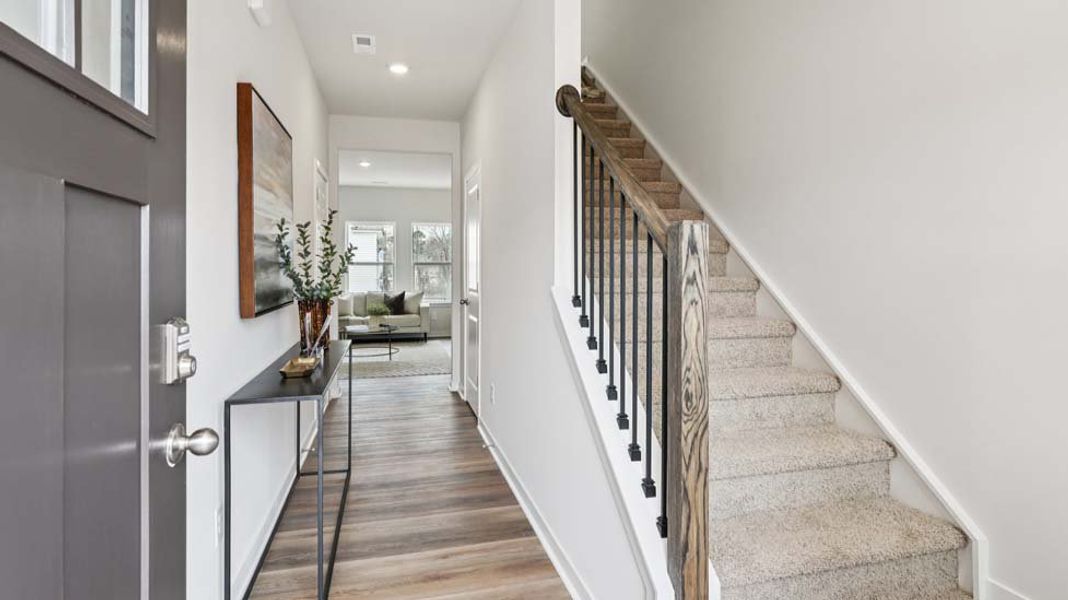 Furnished interior view inside a new home in Reedy Creek Preserve, Charlotte (Image 2).