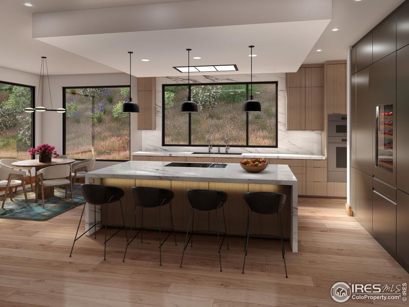 Rendering. Kitchen