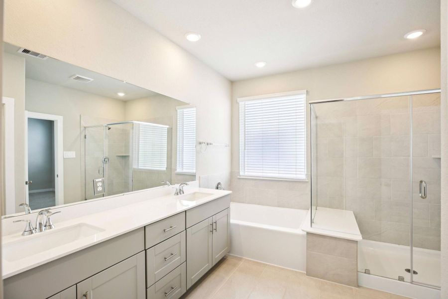 Furnished interior view inside a new home in Kemah Crossing - City Series, Kemah (Image 16). Furnished interior view inside a new home in Kemah Crossing - City Series, Kemah (Image 16).