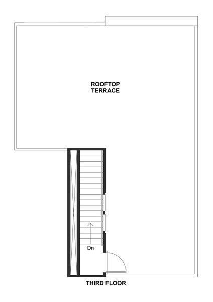 2D floor plan layout for the Seaview III - Interior Unit by K. Hovnanian® Homes in Aria at Silverstone, Scottsdale, AZ (Image 5).