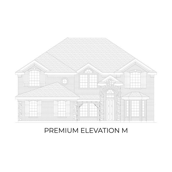 Representative rendering of the exterior for the Stonebriar 2FSW (w/Media) by First Texas Homes (Image 22). Representative rendering of the exterior for the Stonebriar 2FSW (w/Media) by First Texas Homes (Image 22).