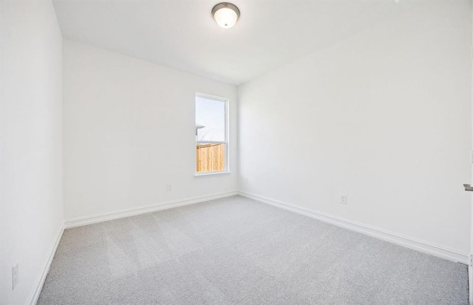 Secondary bedroom designed for comfort and convenience