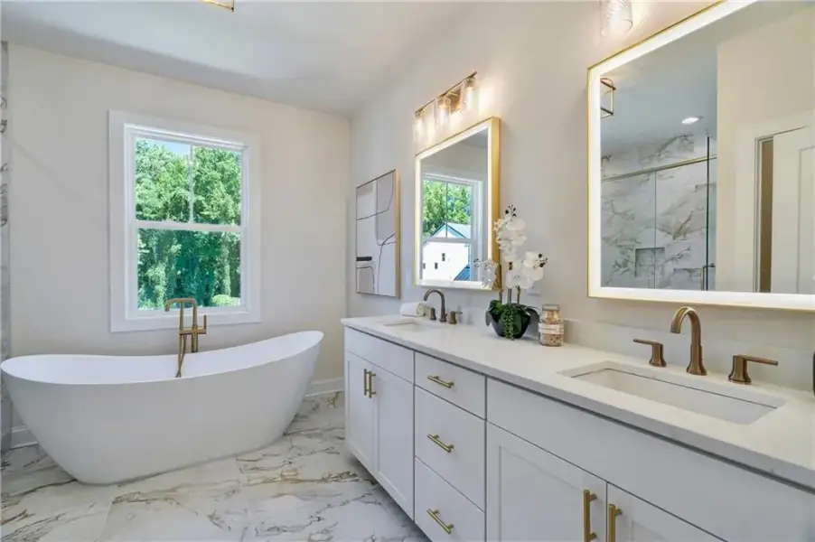 Furnished interior view inside a new home in , Atlanta (Image 12).