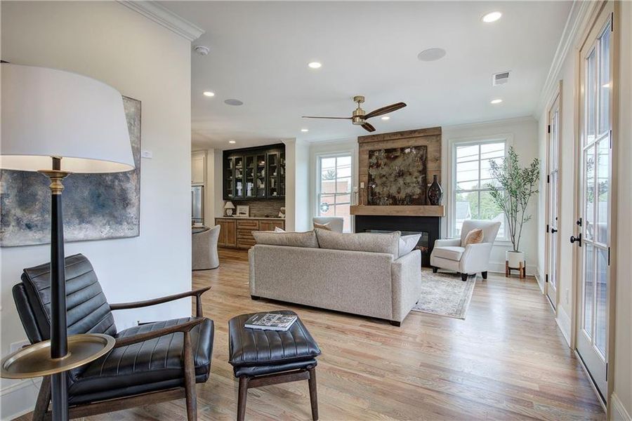 Furnished interior view inside a new home in , Cartersville (Image 43).